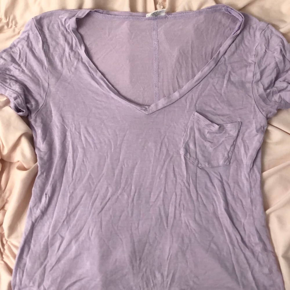 Tillys purple vneck short sleeve shirt